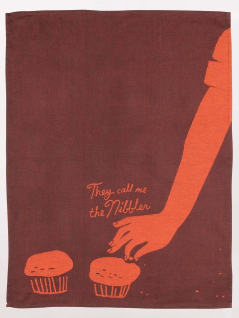 Image of They Call Me The Nibbler - Woven Dish Towel BLUEQ
